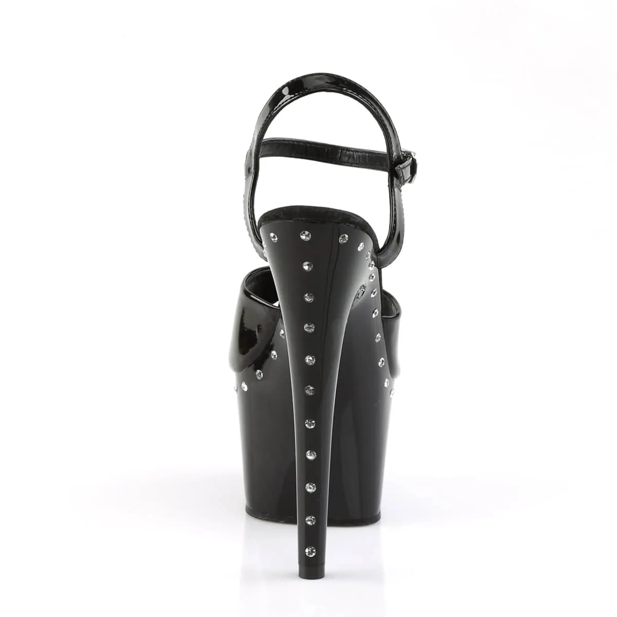 ADORE-709LS Black Ankle Peep Toe High Heel