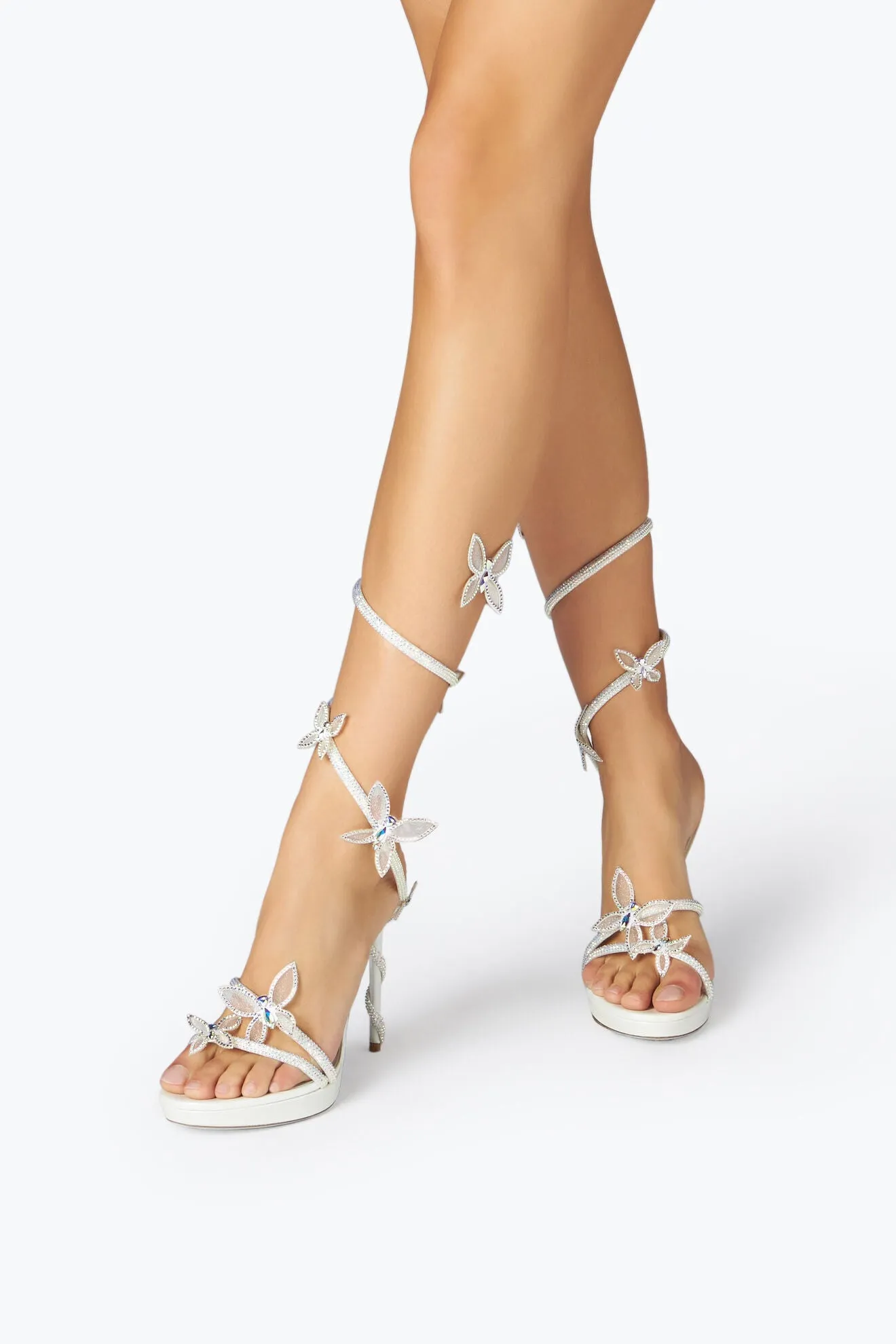 Althea Rhinestone Butterfly Heels
