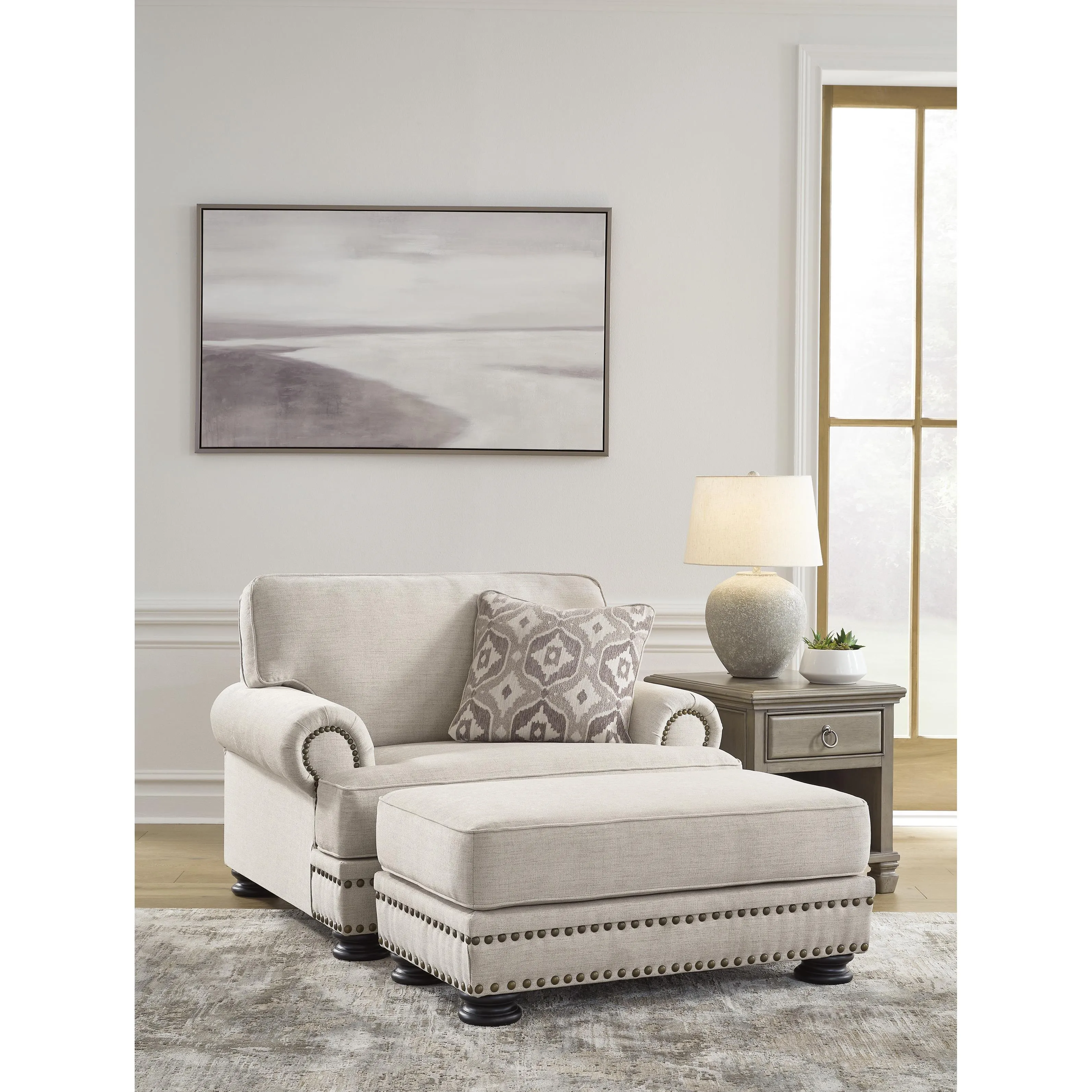 Benchcraft Merrimore Fabric Ottoman 6550414