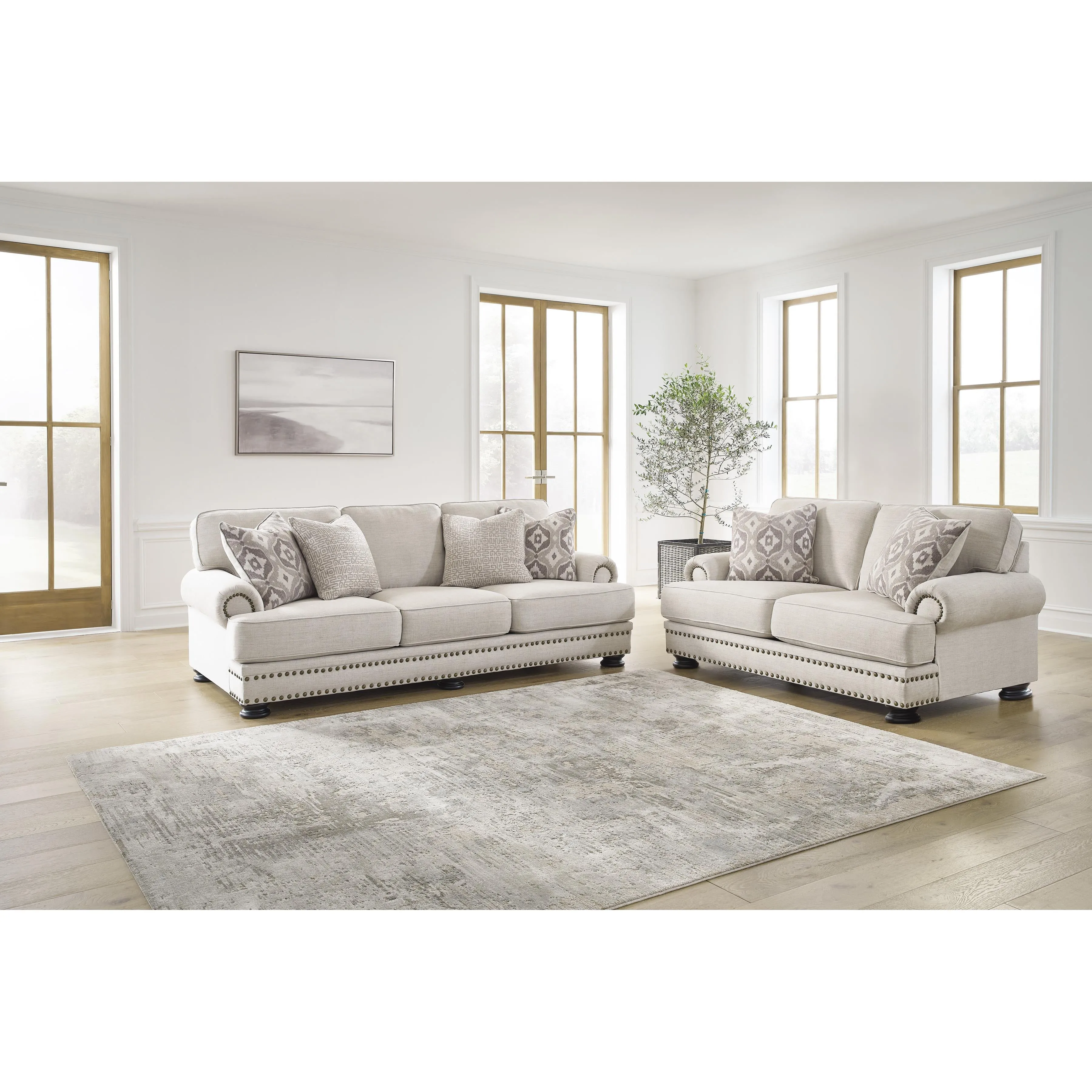 Benchcraft Merrimore Stationary Fabric Loveseat 6550435