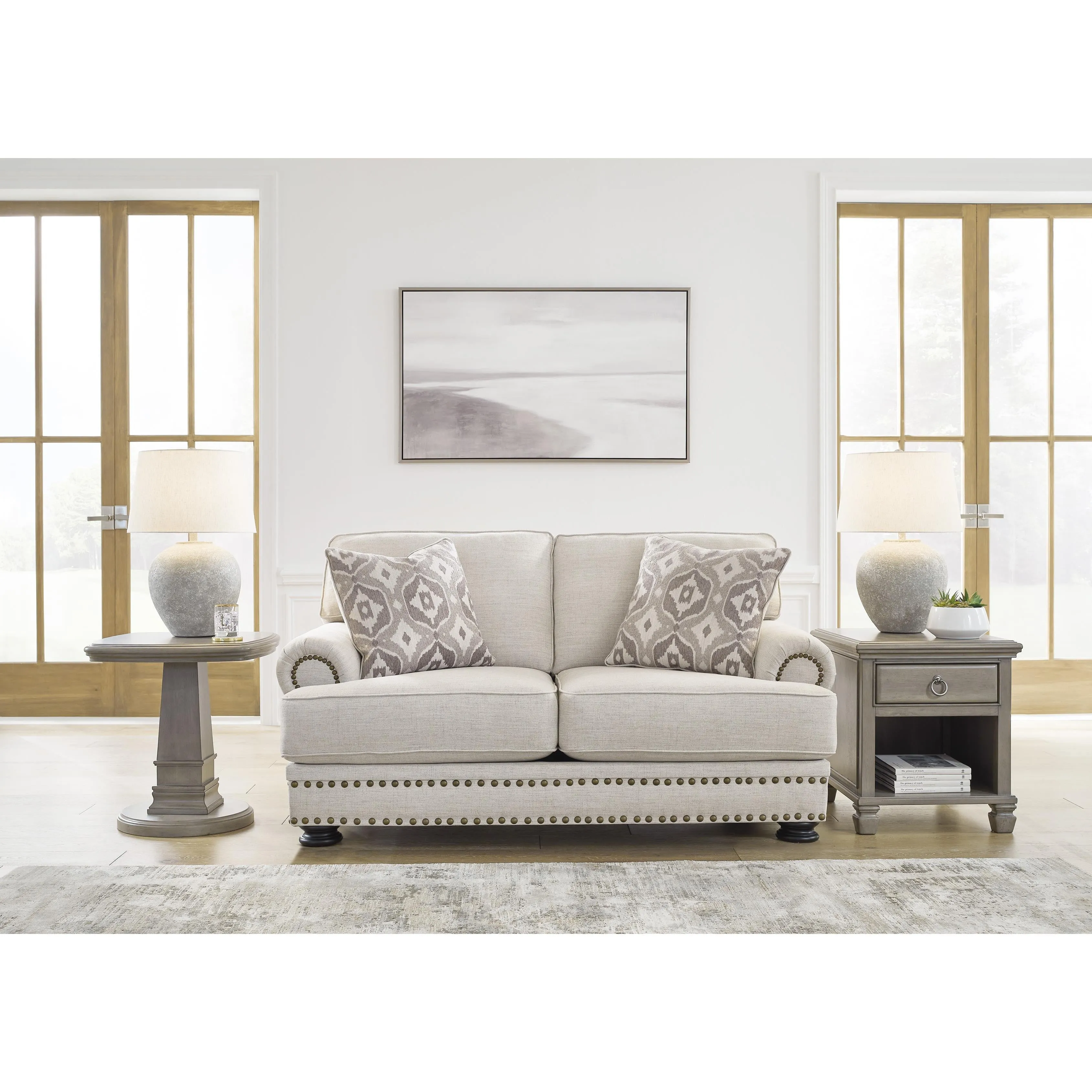 Benchcraft Merrimore Stationary Fabric Loveseat 6550435