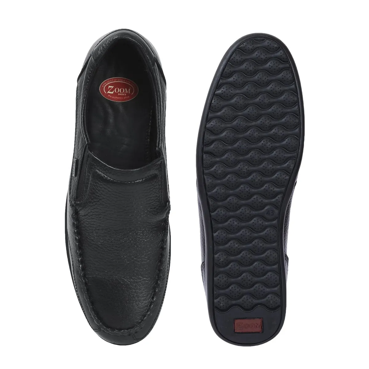 Casual Slip On Shoes for Men in Genuine Leather D-1340