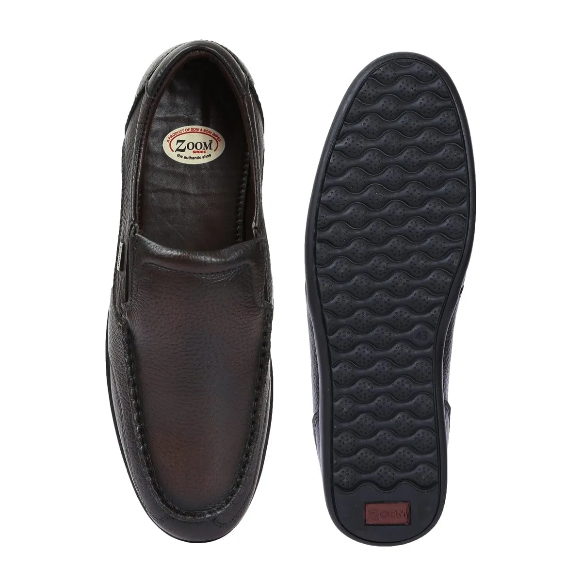 Casual Slip On Shoes for Men in Genuine Leather D-1340