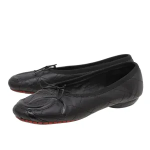 Chanel Black Cambon Ballet Flats 36.5