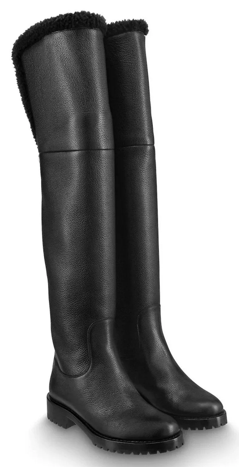 'Discovery' Flat Thigh Boot