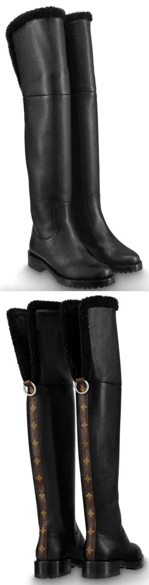 'Discovery' Flat Thigh Boot