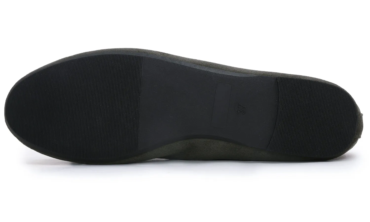 Feversole Women's Macaroon Faux Suede Memory Foam Cushion Insock Soft Ballet Flat Olive