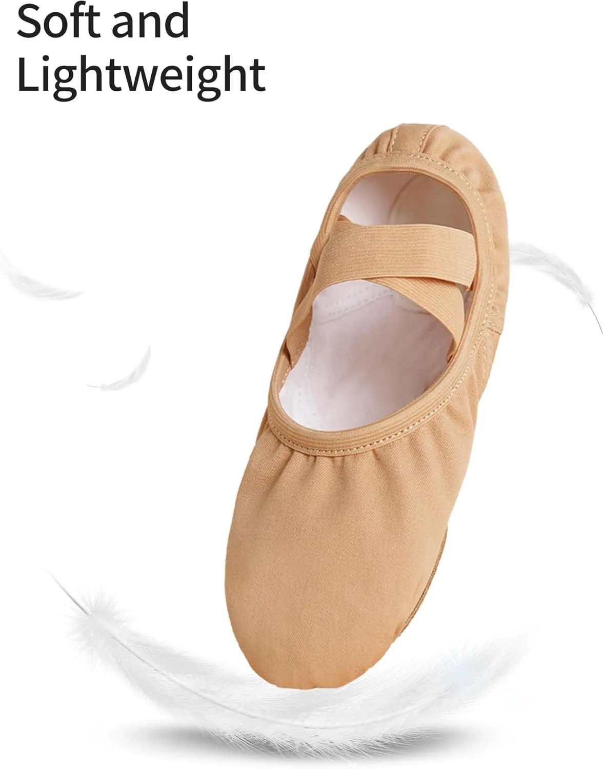 Girls Ballet Shoes, Full Stretchy Ballet Slippers for Big Kids/Women