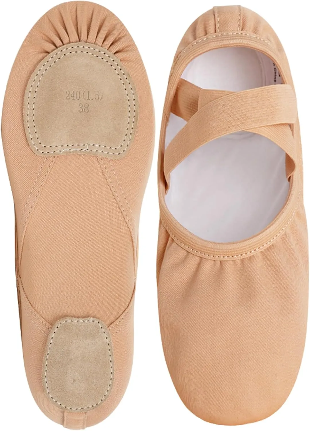 Girls Ballet Shoes, Full Stretchy Ballet Slippers for Big Kids/Women