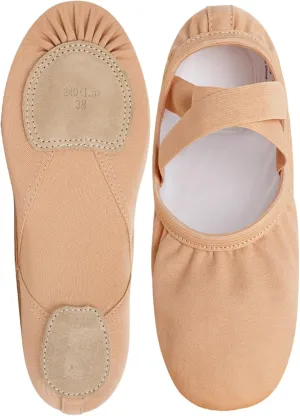 Girls Ballet Shoes, Full Stretchy Ballet Slippers for Big Kids/Women