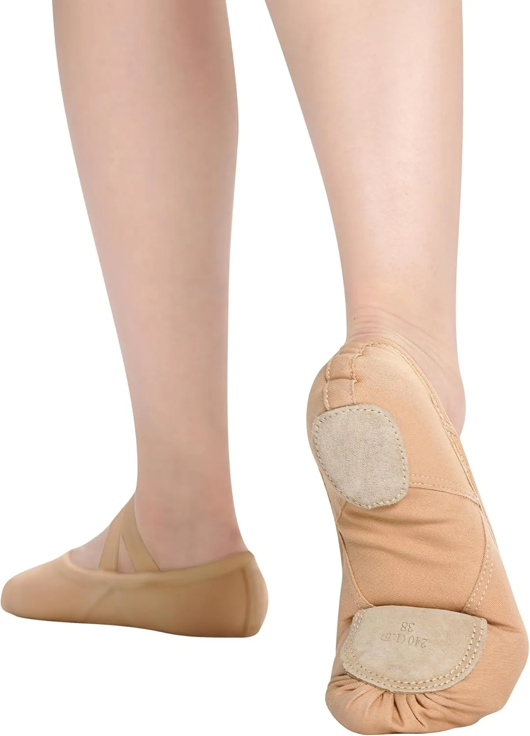 Girls Ballet Shoes, Full Stretchy Ballet Slippers for Big Kids/Women