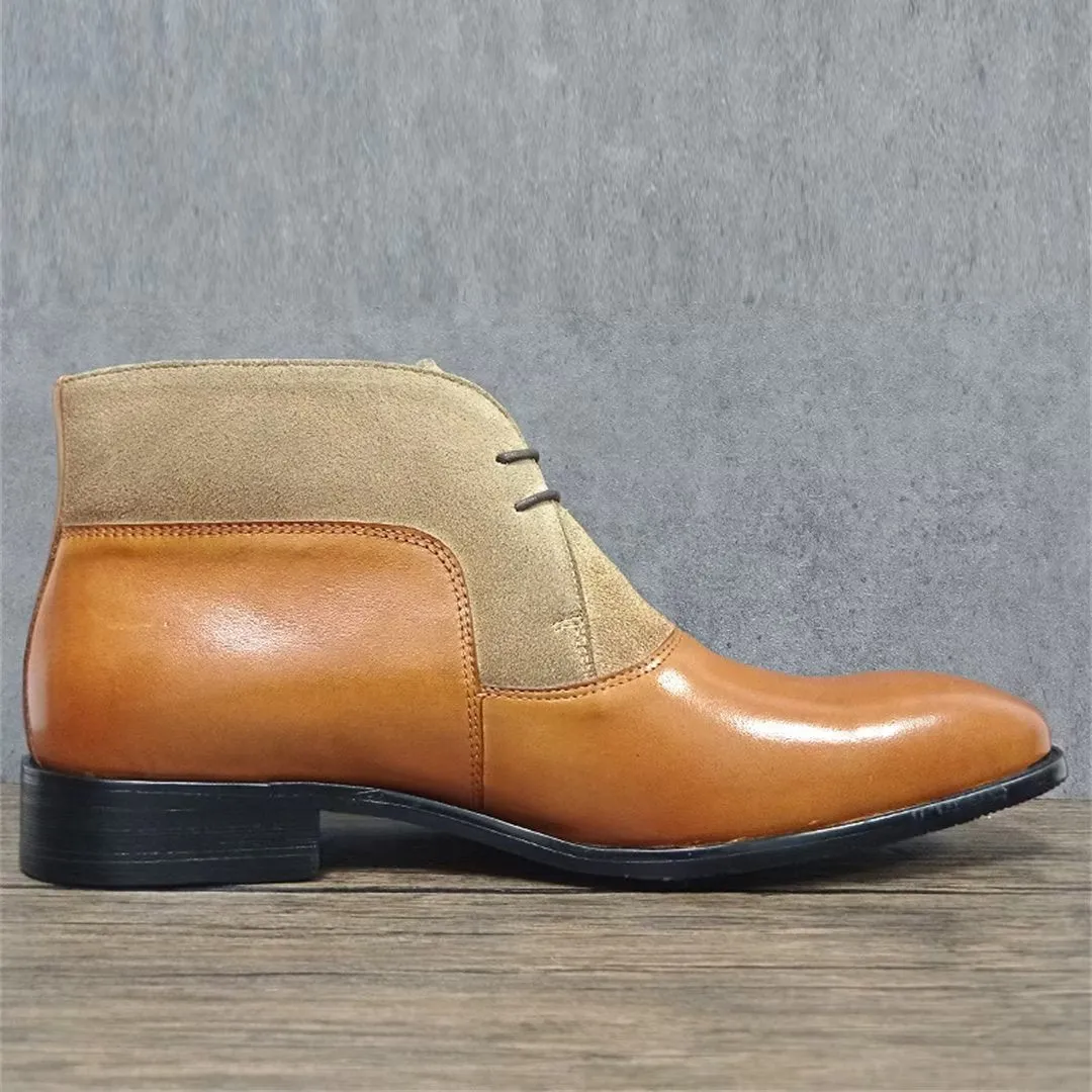 GlideNoble Genuine Leather Ankle Boots