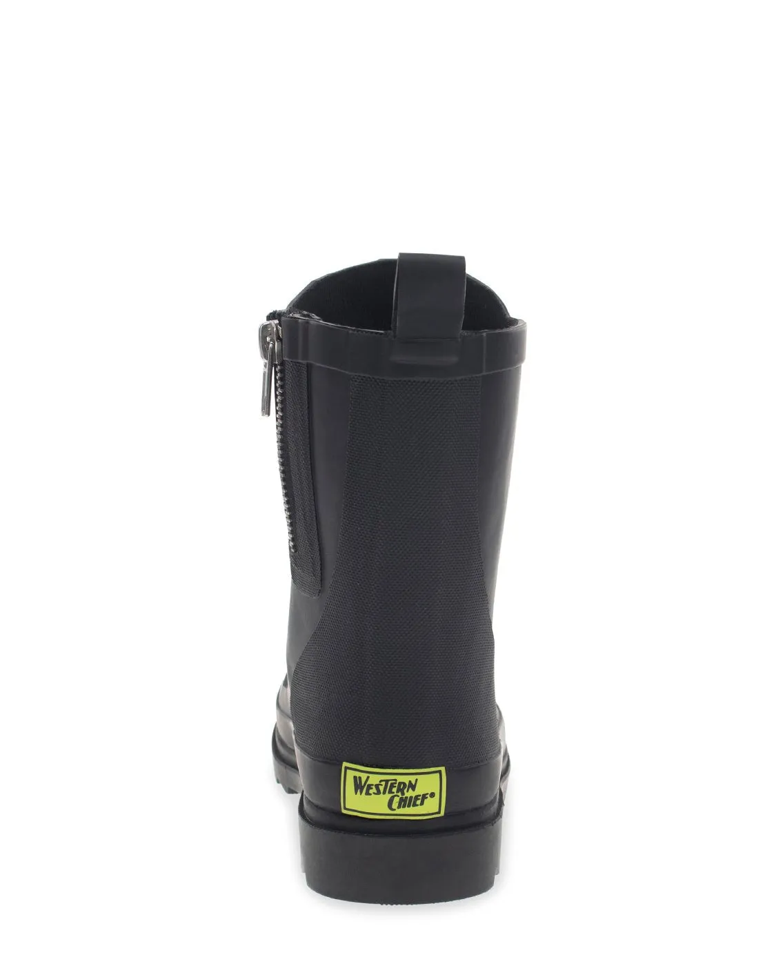Kids Combat Ankle Rain Boot - Black