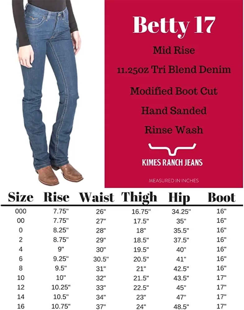 Kimes Ranch Women's Betty 17 Modest Bootcut Jeans