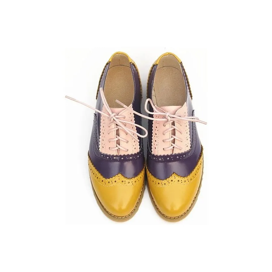 LaceLux Exquisite Patterned Lace-up Flats