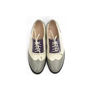 LaceLux Exquisite Patterned Lace-up Flats