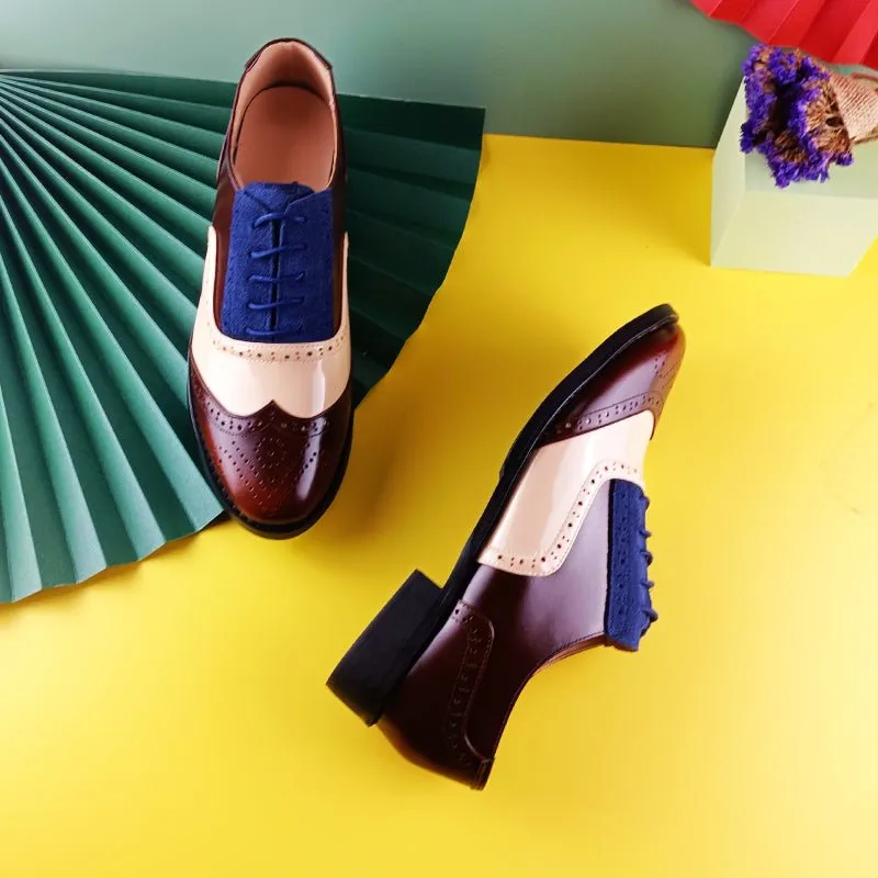 LaceLux Exquisite Patterned Lace-up Flats