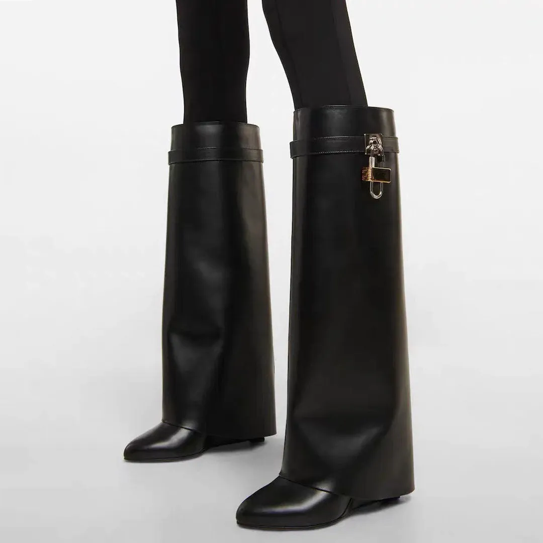 LeatherLux Modish Autumn Tall Boots