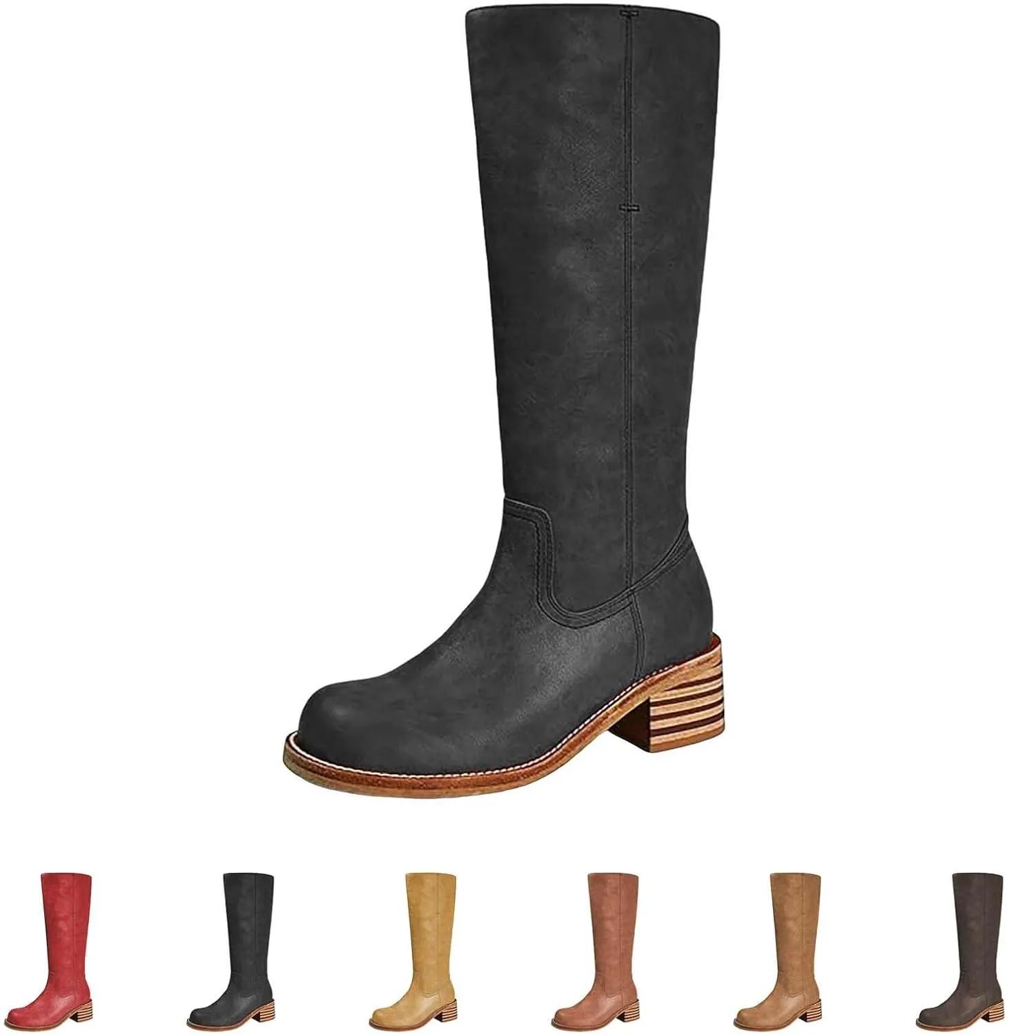 Long Boots for Women Wide Calf over Knee High Boots High Heeled Long Boots Womens Boots Size 5 Wide Calf