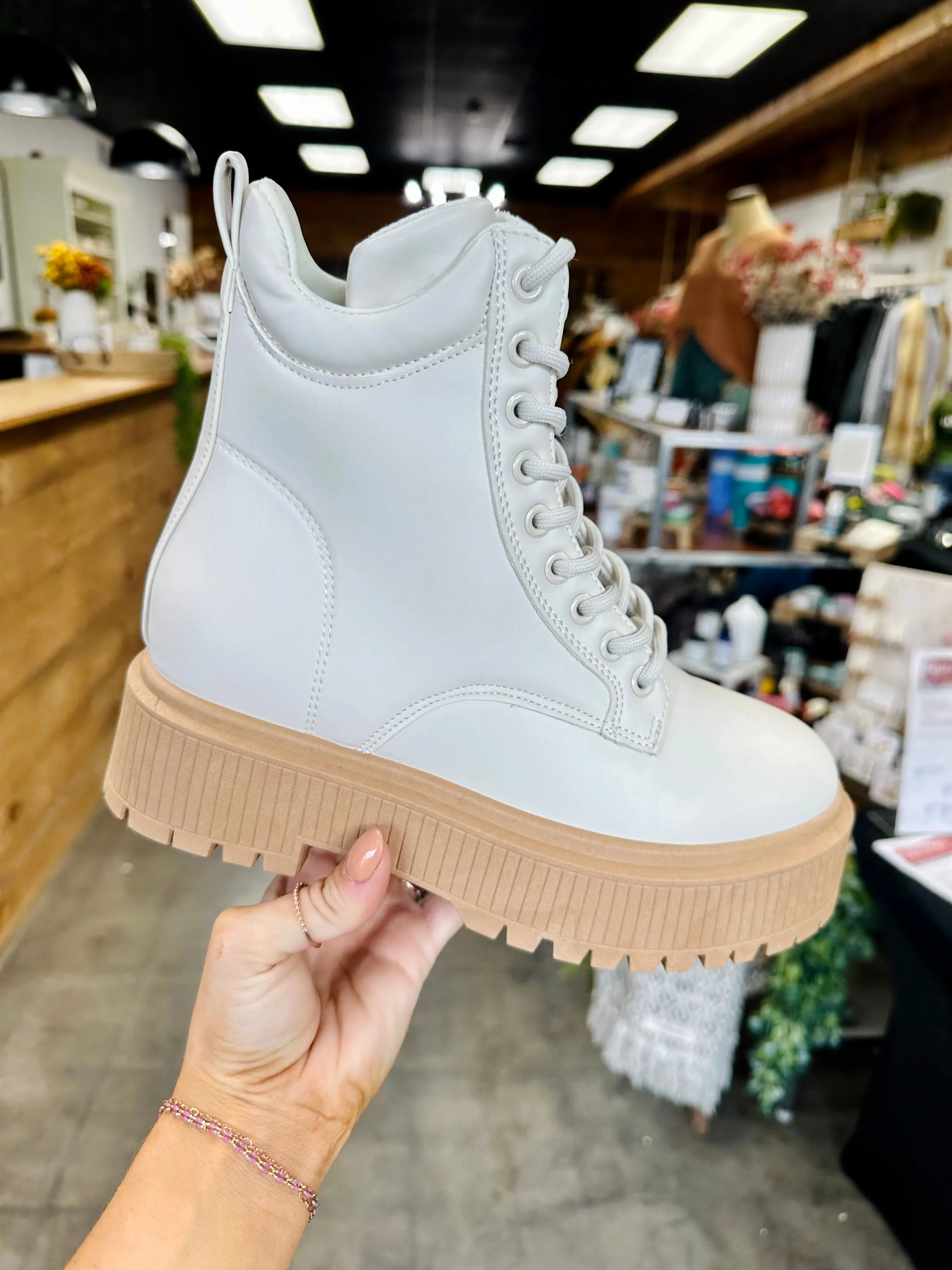 Louise Platform Combat Boots