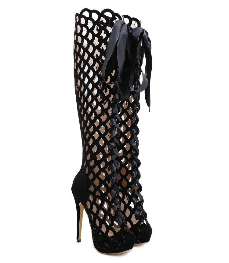 Over The Knee Gladiator Boots