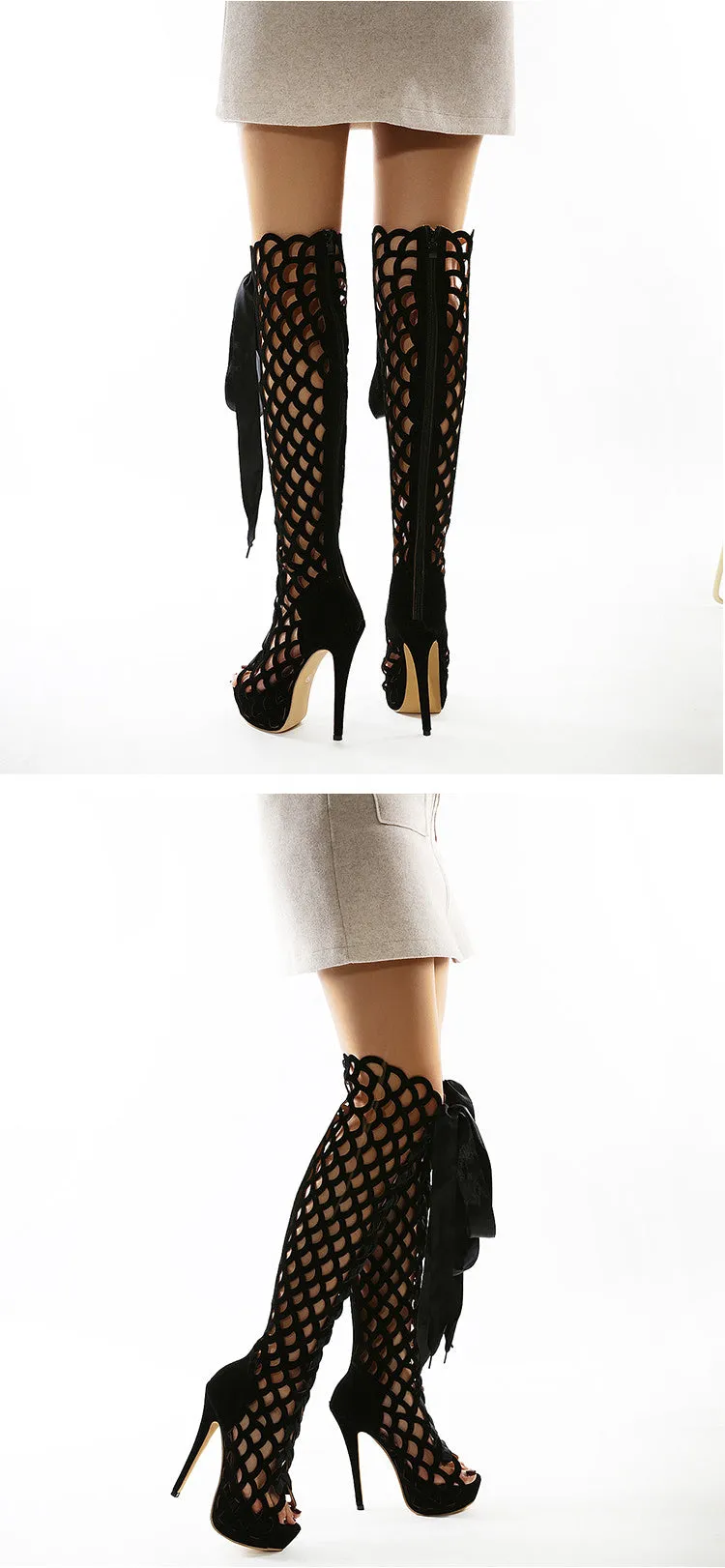 Over The Knee Gladiator Boots