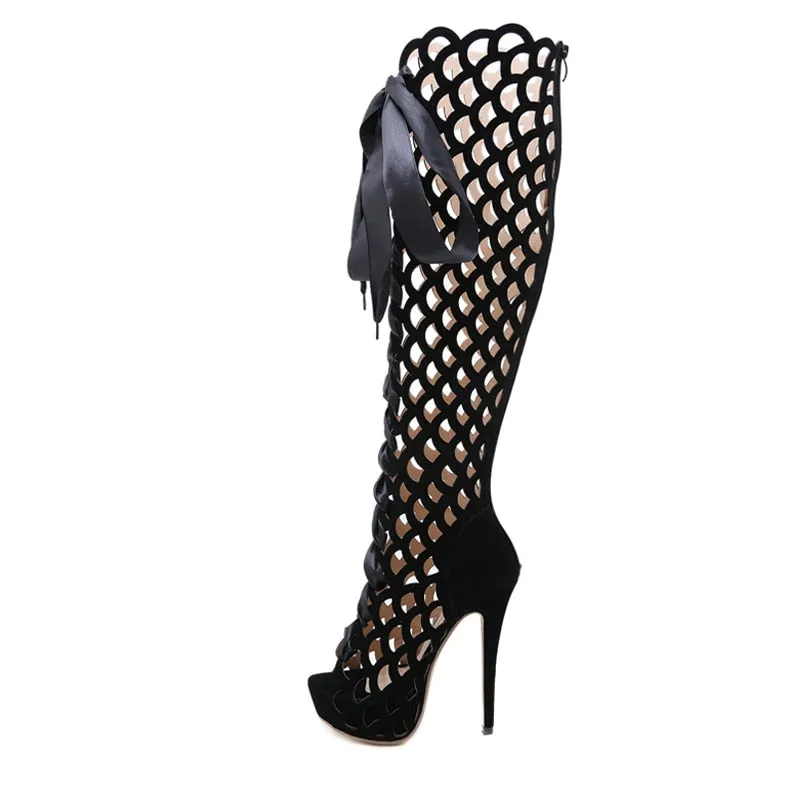 Over The Knee Gladiator Boots