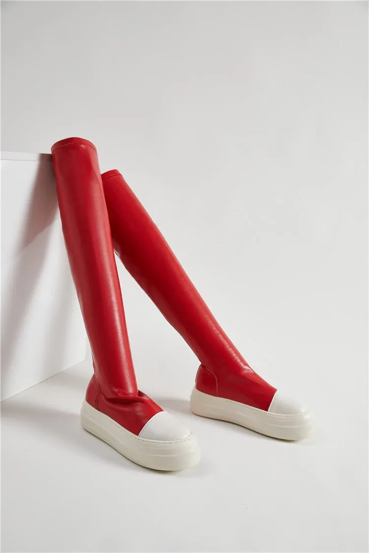 Pre Order:  Over-the-Knee Sneaker Boots