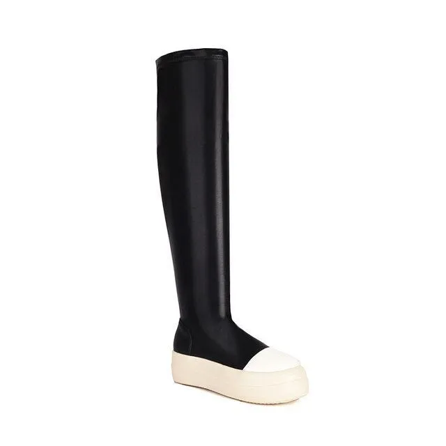 Pre Order:  Over-the-Knee Sneaker Boots