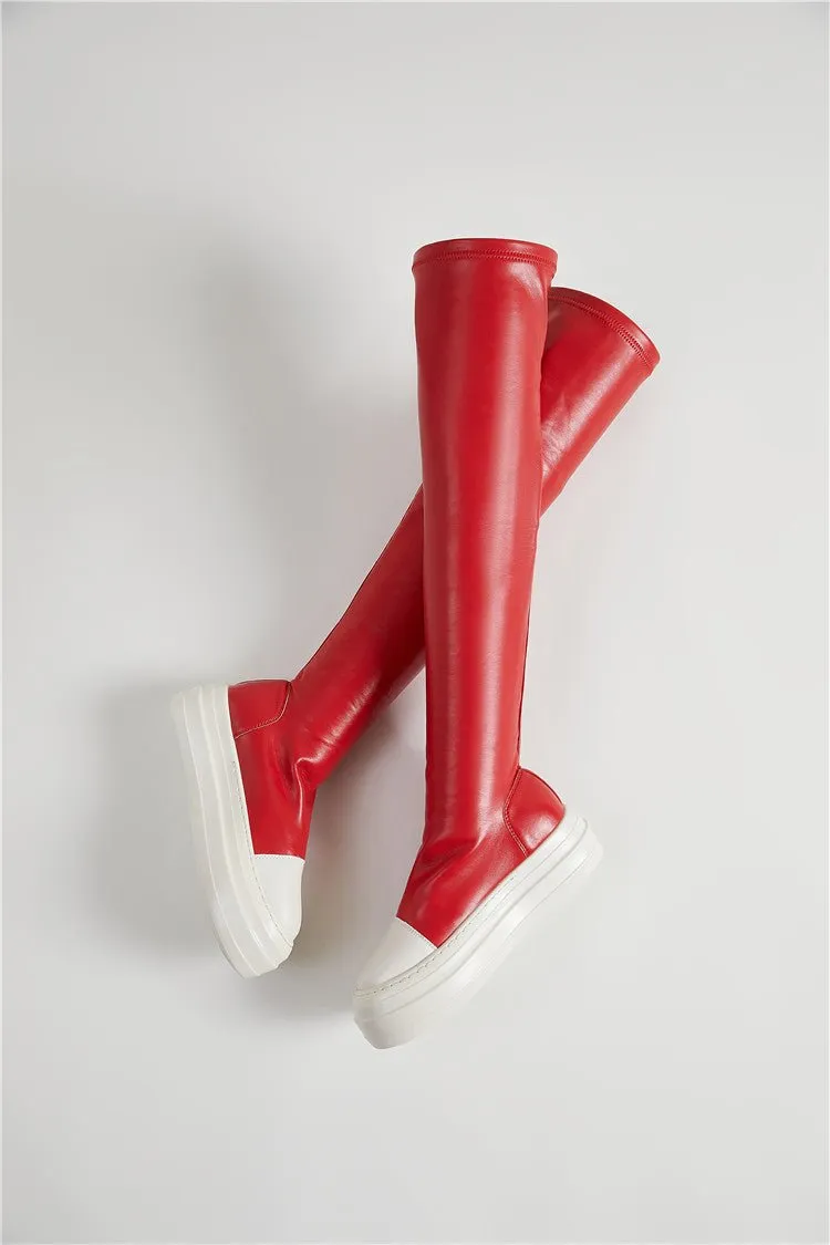 Pre Order:  Over-the-Knee Sneaker Boots