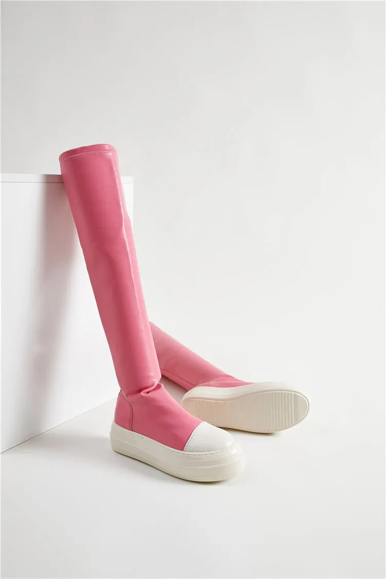 Pre Order:  Over-the-Knee Sneaker Boots