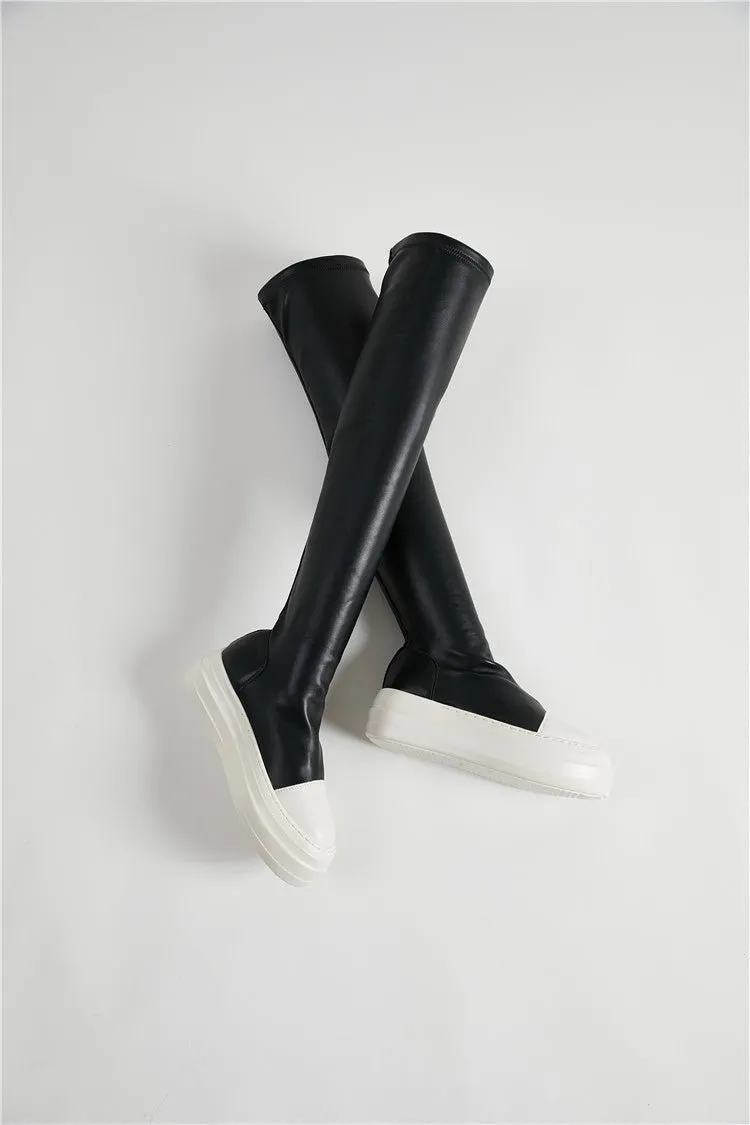 Pre Order:  Over-the-Knee Sneaker Boots