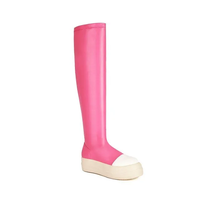 Pre Order:  Over-the-Knee Sneaker Boots
