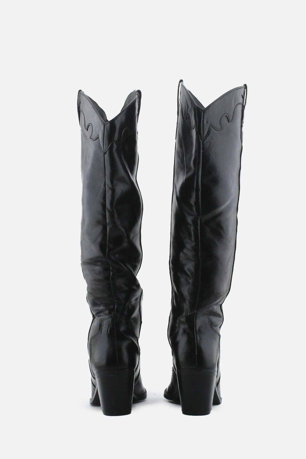 Stradivarius Block Cowboy Boots | 100% Authentic Leather