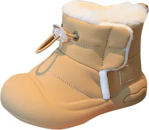 Toddler Girls Boys Plush Cotton Snow Shoes Unisex Faux Fr Lined Water Proof Non Slip Warm Cozy Hiking Ski Shoes 6 Boot