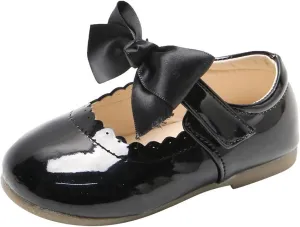 Toddler Girls Mary Jane Dress Shoes Ballet Flat Slip-On Bowknot Wedding Pary Size Five Toddler Boy Shoes