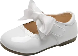 Toddler Girls Mary Jane Dress Shoes Ballet Flat Slip-On Bowknot Wedding Pary Size Five Toddler Boy Shoes