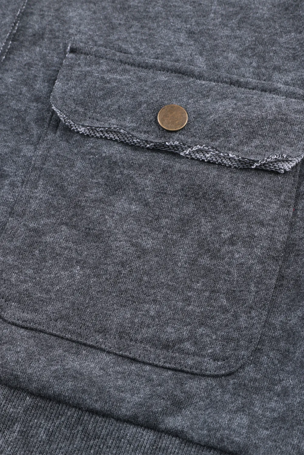 Wholesale Khaki Snap Button Casual Jacket with Flap Pockets