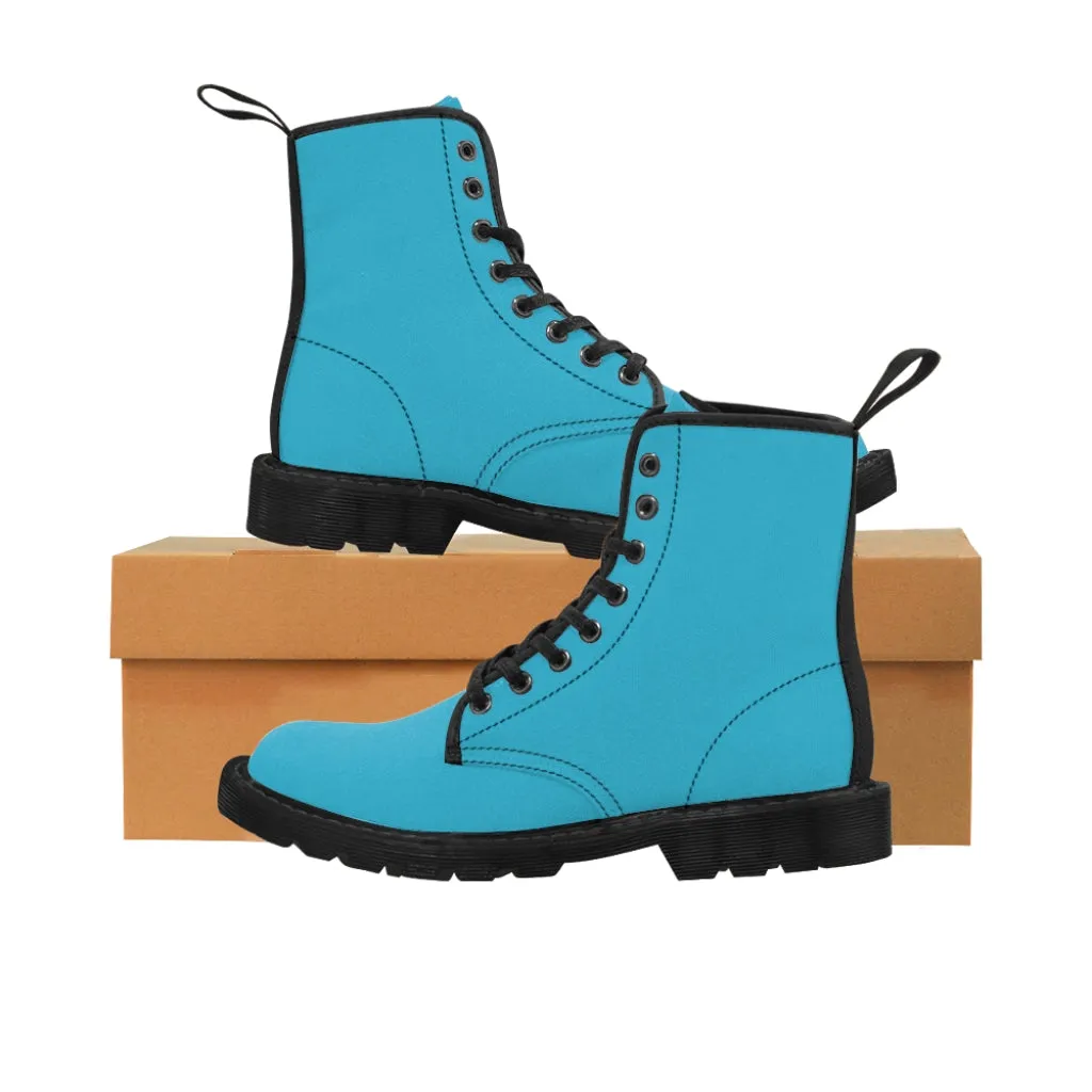 Women's Canvas Boots in Misty Blue