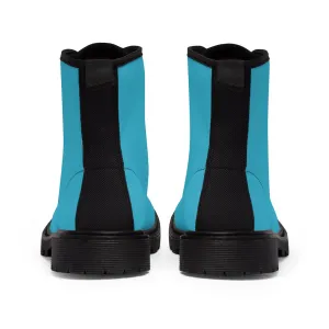 Women's Canvas Boots in Misty Blue